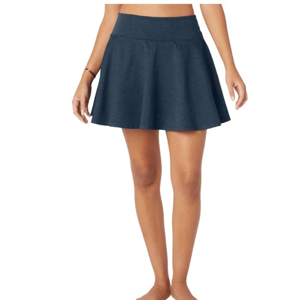 Beyond Yoga Spacedye Hot Shot Circle Skirt Nocturnal Navy Size Large